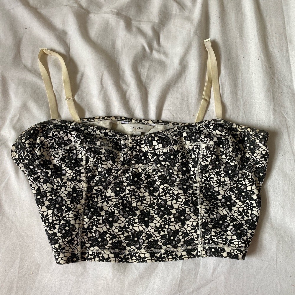 3/$30 ARITZIA floral crop top bustier